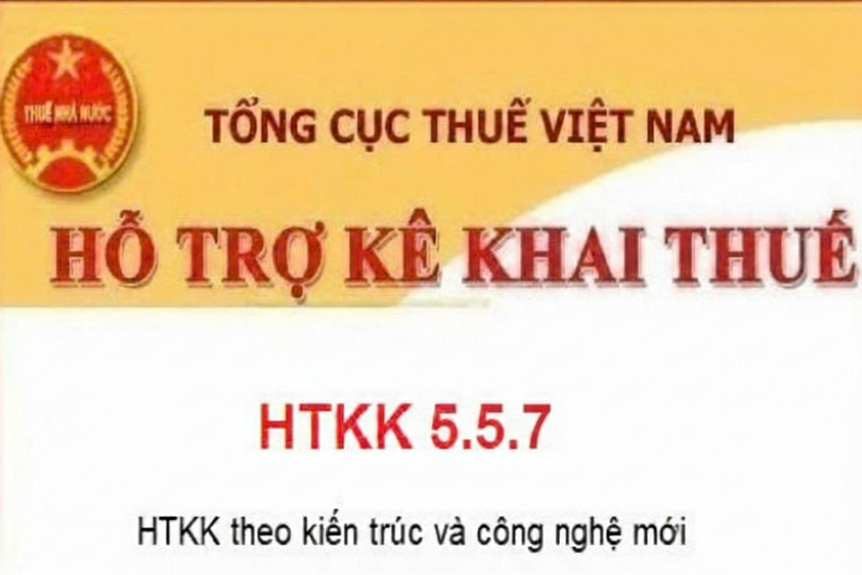 HTKK 5.5.7 - Phần mềm Hỗ trợ kê khai mới nhất