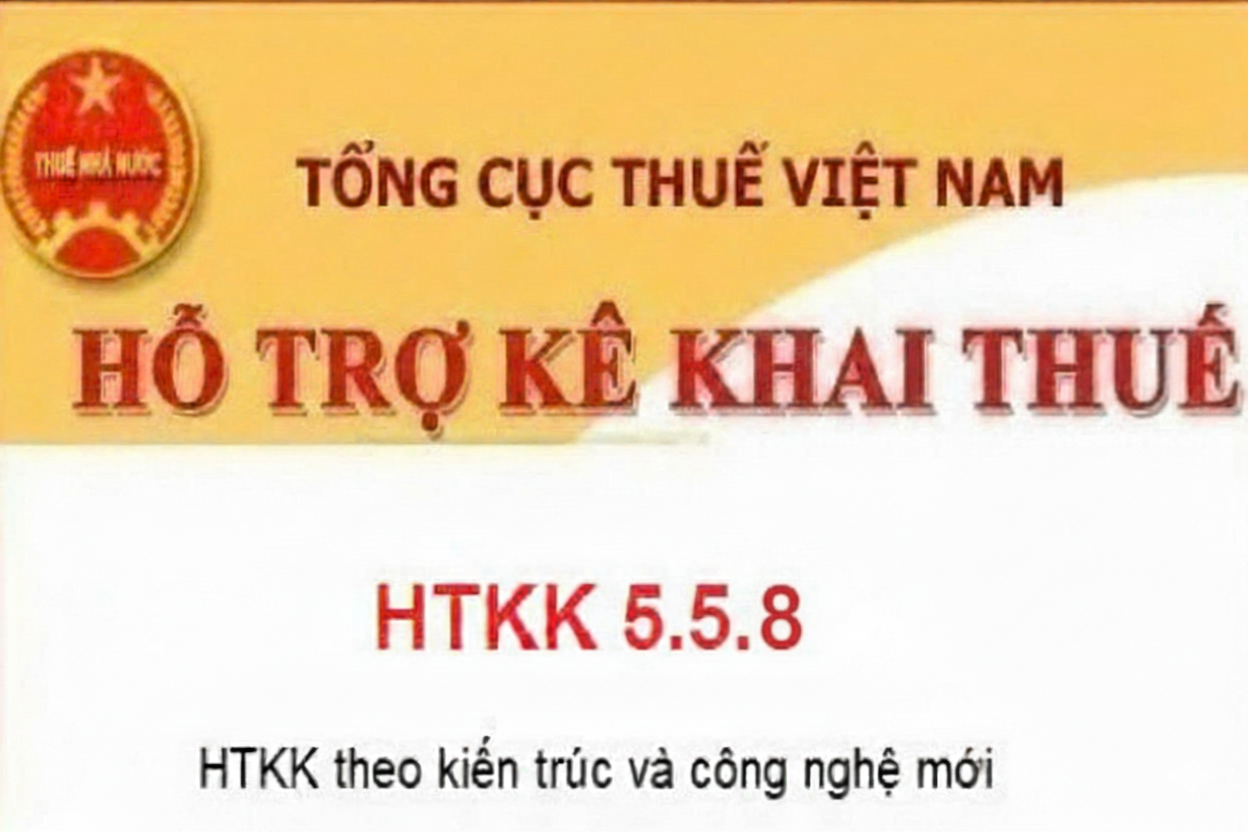 HTKK 5.5.8 - Phần mềm Hỗ trợ kê khai mới nhất