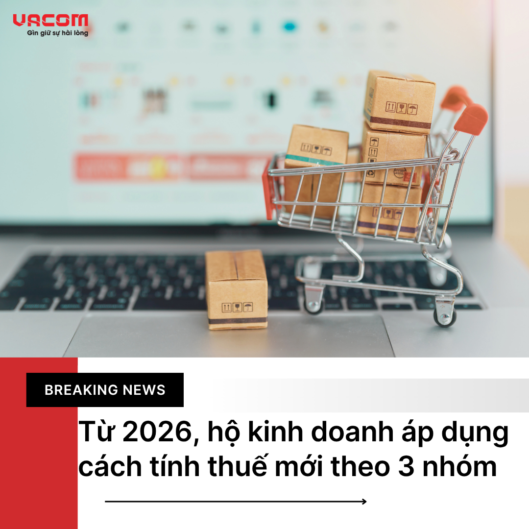 Hộ kinh doanh áp dụng cách tính thuế  theo 3 nhóm