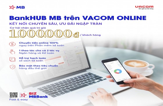 Kết nối Bankhub MB trên phần mềm kế toán online VACOM