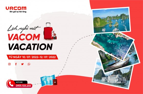 THÔNG BÁO LỊCH NGHỈ MÁT