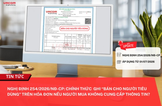 Chính thức ghi Bán cho người tiêu dùng trên hóa đơn nếu người mua không cung cấp thông tin?