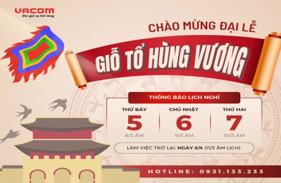 THÔNG BÁO LỊCH NGHỈ GIỖ TỔ 2025